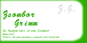 zsombor grimm business card